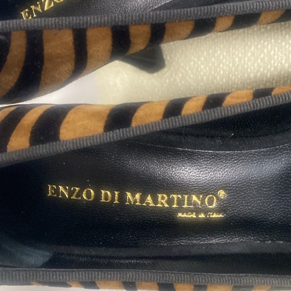 New Enzo Di Martino (Italy)Brown Zebra Print Women's Heels size 6 - Picture 3 of 7